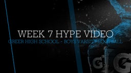 Greer football highlights Week 7 Hype Video