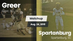 Matchup: Greer  vs. Spartanburg  2018