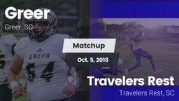 Matchup: Greer  vs. Travelers Rest  2018