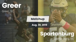 Matchup: Greer  vs. Spartanburg  2019