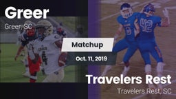 Matchup: Greer  vs. Travelers Rest  2019