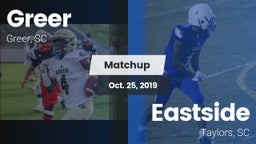Matchup: Greer  vs. Eastside  2019