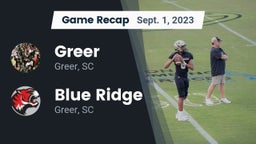 Recap: Greer  vs. Blue Ridge  2023