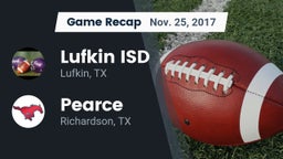 Recap: Lufkin ISD vs. Pearce  2017