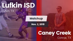 Matchup: Lufkin ISD vs. Caney Creek  2018
