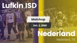 Matchup: Lufkin ISD vs. Nederland  2020