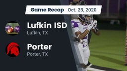 Recap: Lufkin ISD vs. Porter  2020