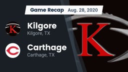 Recap: Kilgore  vs. Carthage  2020