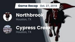 Recap: Northbrook  vs. Cypress Creek  2018