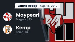 Recap: Maypearl  vs. Kemp  2019
