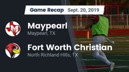 Recap: Maypearl  vs. Fort Worth Christian  2019
