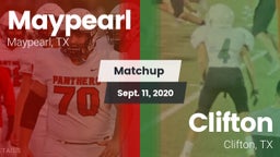 Matchup: Maypearl  vs. Clifton  2020