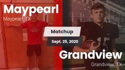 Matchup: Maypearl  vs. Grandview  2020