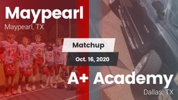 Matchup: Maypearl  vs. A Academy 2020
