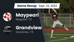 Recap: Maypearl  vs. Grandview  2023