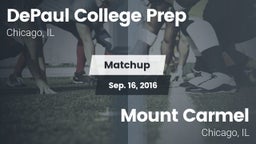 Matchup: DePaul Prep vs. Mount Carmel  2016