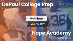 Matchup: DePaul Prep vs. Hope Academy  2017