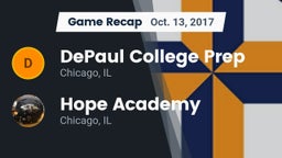 Recap: DePaul College Prep  vs. Hope Academy  2017