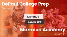 Matchup: DePaul Prep vs. Marmion Academy  2018