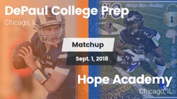 Matchup: DePaul Prep vs. Hope Academy  2018