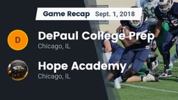 Recap: DePaul College Prep  vs. Hope Academy  2018