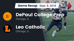 Recap: DePaul College Prep  vs. Leo Catholic  2018