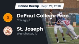 Recap: DePaul College Prep  vs. St. Joseph  2018