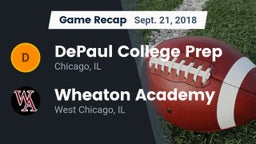 Recap: DePaul College Prep  vs. Wheaton Academy  2018