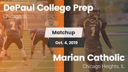 Matchup: DePaul Prep vs. Marian Catholic  2019