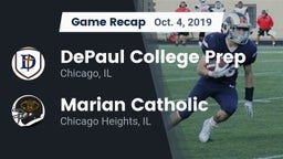 Recap: DePaul College Prep  vs. Marian Catholic  2019