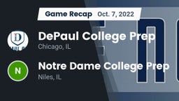 Recap: DePaul College Prep  vs. Notre Dame College Prep 2022