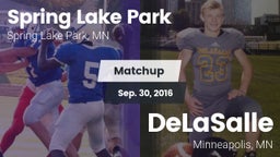 Matchup: Spring Lake Park vs. DeLaSalle  2016