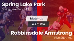 Matchup: Spring Lake Park vs. Robbinsdale Armstrong  2016