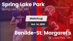 Matchup: Spring Lake Park vs. Benilde-St. Margaret's  2016