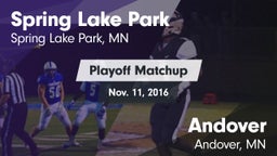 Matchup: Spring Lake Park vs. Andover  2016
