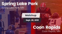 Matchup: Spring Lake Park vs. Coon Rapids  2018