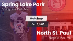 Matchup: Spring Lake Park vs. North St. Paul  2018