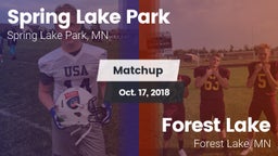 Matchup: Spring Lake Park vs. Forest Lake  2018