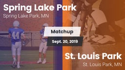 Matchup: Spring Lake Park vs. St. Louis Park  2019