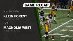 Recap: Klein Forest  vs. Magnolia West  2016