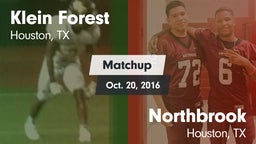 Matchup: Klein Forest High vs. Northbrook  2016