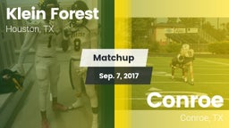 Matchup: Klein Forest High vs. Conroe  2017