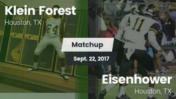Matchup: Klein Forest High vs. Eisenhower  2017