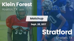 Matchup: Klein Forest High vs. Stratford  2017