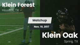 Matchup: Klein Forest High vs. Klein Oak  2017