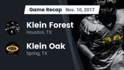 Recap: Klein Forest  vs. Klein Oak  2017