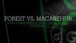 Klein Forest football highlights Forest vs. MacArthur 