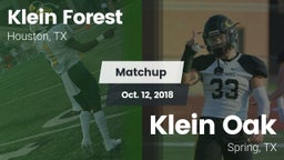 Matchup: Klein Forest High vs. Klein Oak  2018