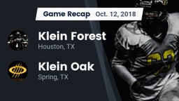 Recap: Klein Forest  vs. Klein Oak  2018