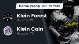 Recap: Klein Forest  vs. Klein Cain  2018